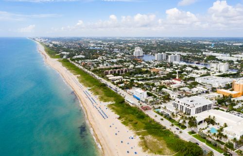 Aerial view of Delray Beach, Florida